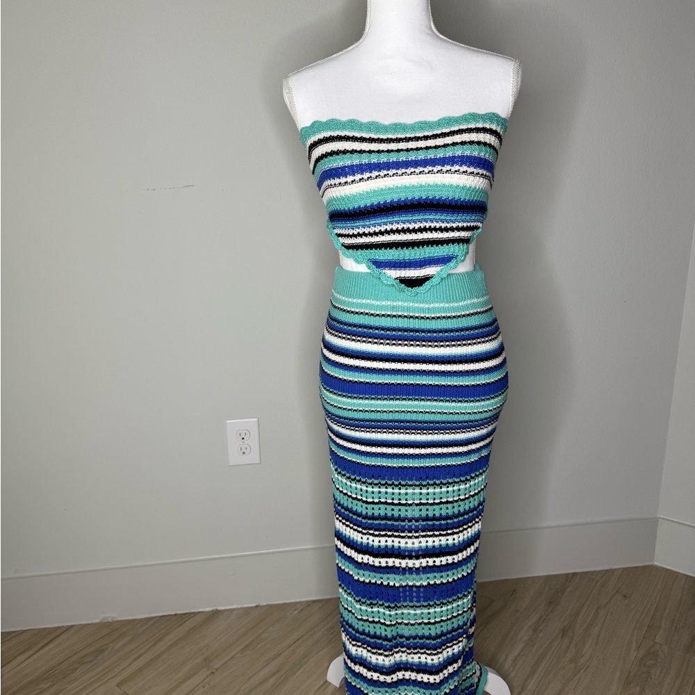 Forever 21 2-Piece Knit Set | Y2K Crochet Vibes | Size Small